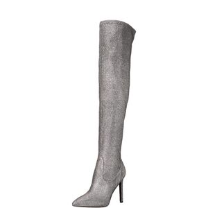 NINE WEST Womens Over-The-Knee Boot - 8.5 Pewter